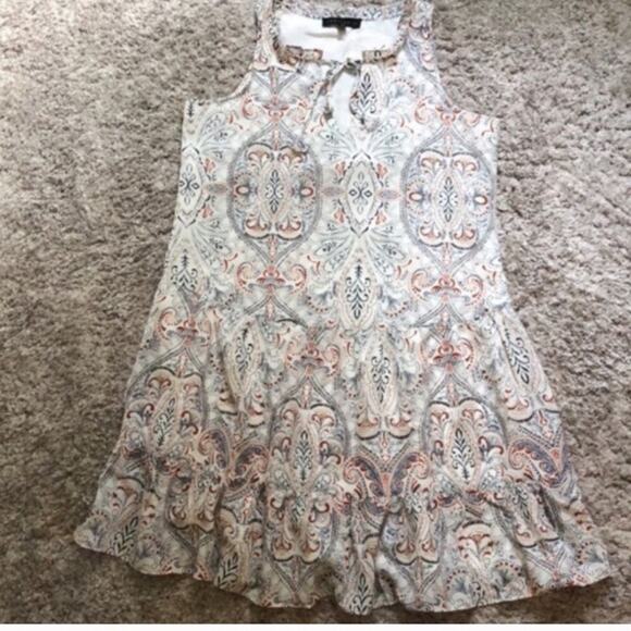 NWT sanctuary white red and blue printed dress - Picture 1 of 7